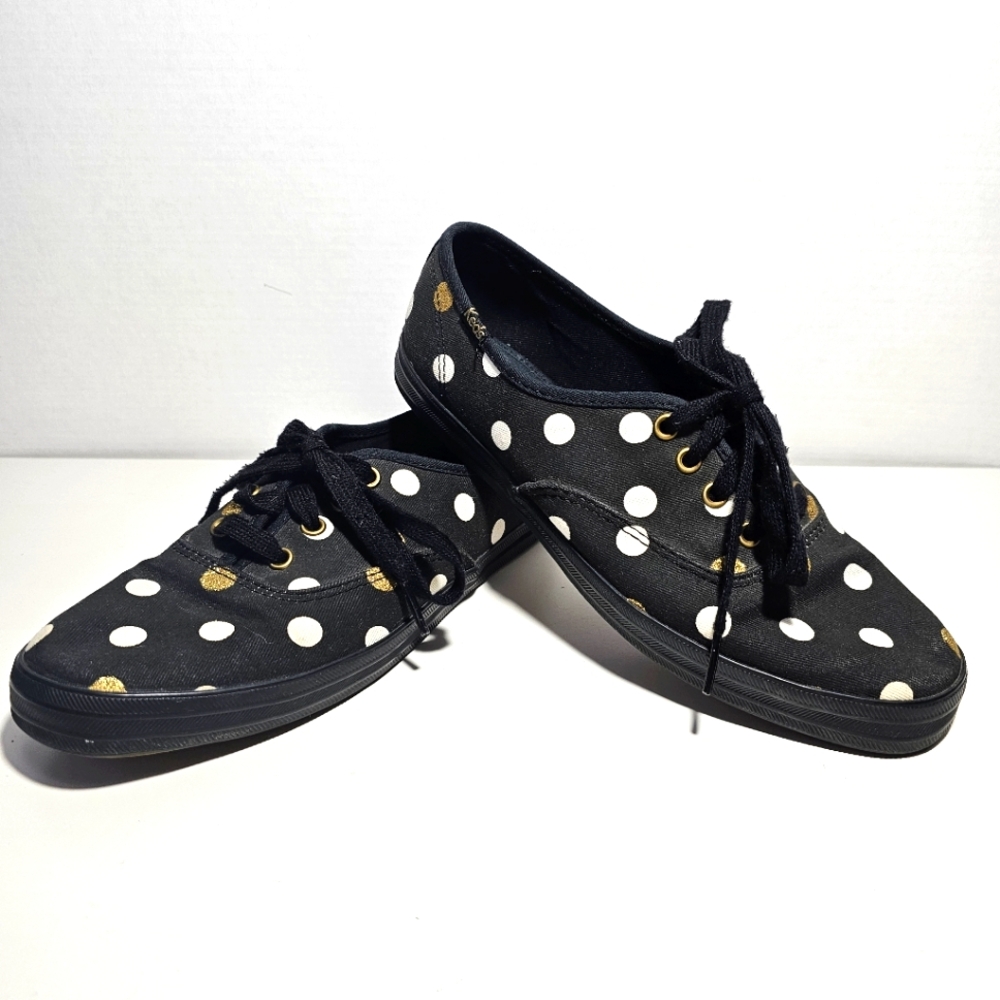 Supercute!! ♥︎ TAYLOR SWIFT ♥︎ Collab KEDS ▪︎ Gold & White Polka Dots SIZE 7